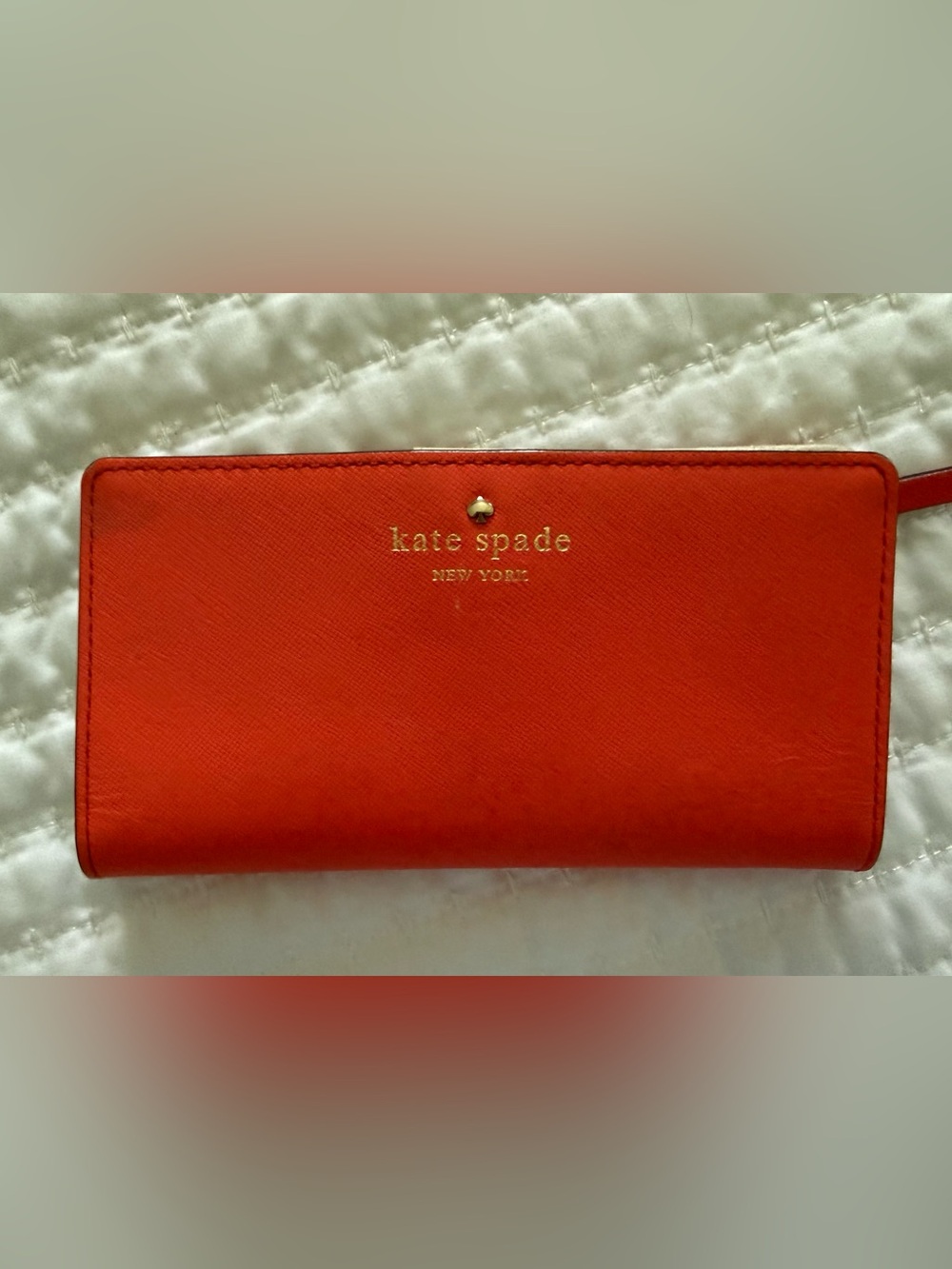 Kate Spade Orange Continental Wallet